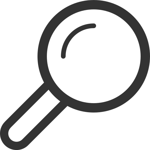 Magnifying glass, zoom, find, search icon